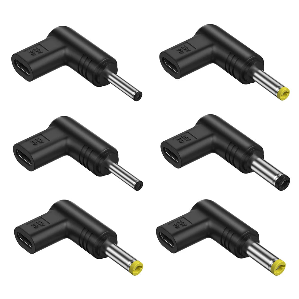 USB C PD to DC Power Connector Universal Type C to DC Jack Plug Charging Adapter Converter for Router Tablet PD 15V 19V 12V