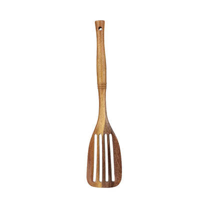 Wooden Kitchenware Cooking Utensils Set Non-stick Cookware Spatula Shovel Natural Teak Wooden Kitchen Cooking Tool Set 2025