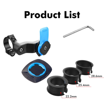 Motorcycle Bike Phone Holder Stand Bicycle Quad Lock Phone Holder Bike Holder 360° Rotatable Navigation Support Security Bracket