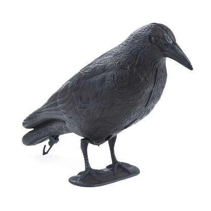 1PC Crow Decoration Simulation Plastic Crow Decoration With Footposts Courtyard Garden