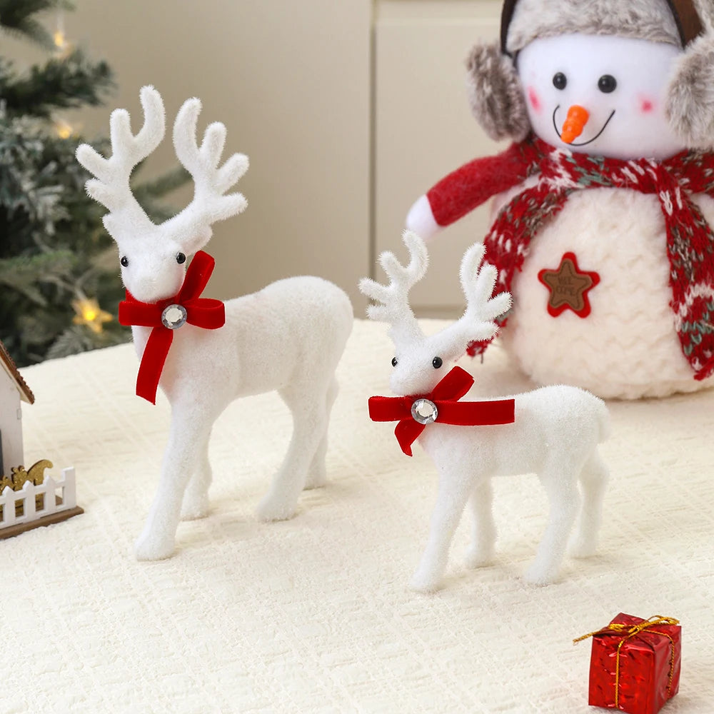 1/2Pcs 16/21/26CM Elk Christmas Supplies Decoration Christmas Tree Ornaments for Home Room Decor New Year 2025 Gifts Accessories