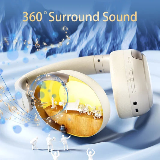 Acer OHR516 ANC Wireless Headphone Noise Cancelling Hi-Res Spatial Audio Earphone Bluetooth Over Ear Headset 40mm Dynamic Driver