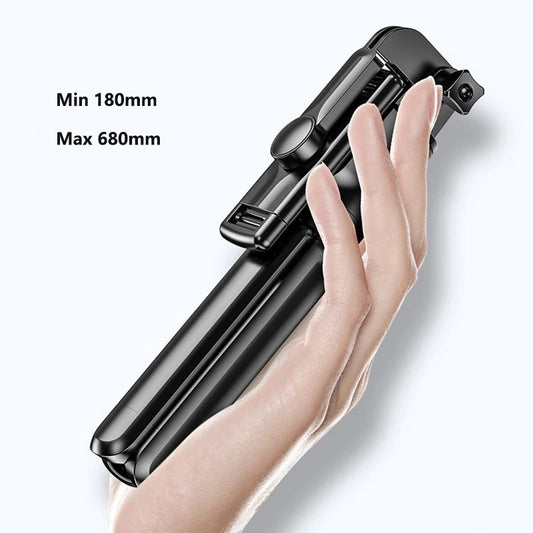 Bluetooth Selfie Stick Tripod with Remote – Compatible with iPhone & Android