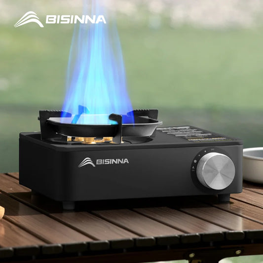 BISINNA 5800W Portable Gas Stove – Windproof Outdoor Burner for Camping, Hiking & Picnics