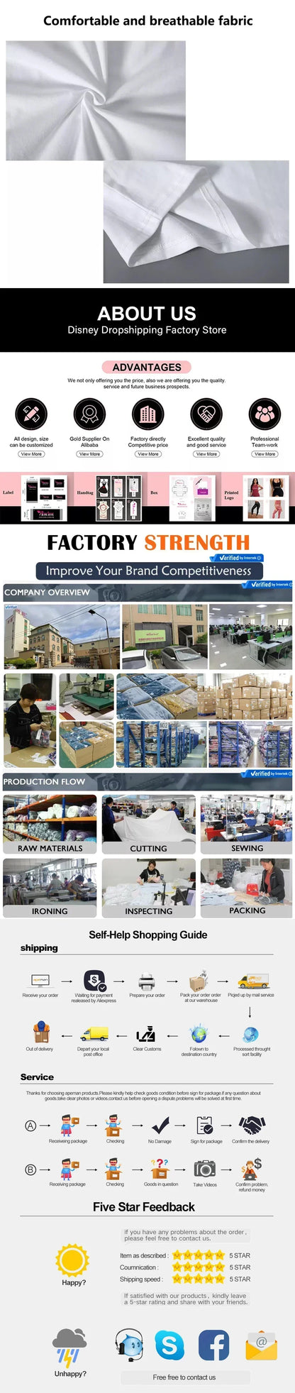 Chiikawa Cartoon Print 100% Cotton Short Sleeve Round Neck Women's T-shirt Trendy Summer Cute Loose Fashion Women's T-shirt