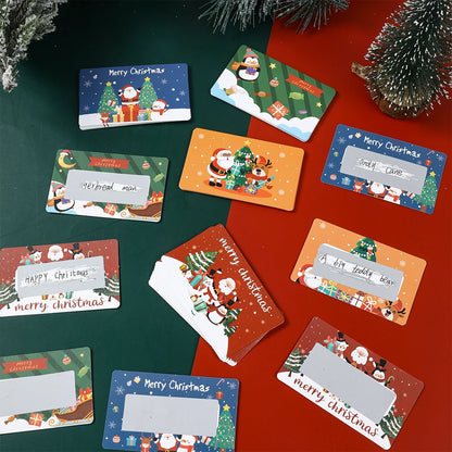 Christmas Scratch Cards Merry Christmas Decorations for Home 2025 Navidad Natal DIY Surprise Gifts Xmas Ornament New Year 2026