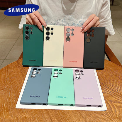 Samsung S25 Ultra Case Liquid Silicone Soft-Touch Shell For Galaxy S24 S23 S22 S21 FE Ultra Plus Slim TPU Protective Cover ﻿