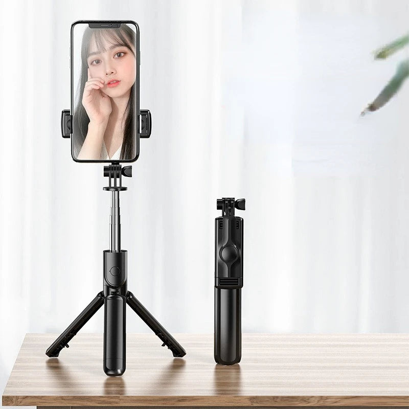 Bluetooth Selfie Stick Tripod with Remote – Compatible with iPhone & Android