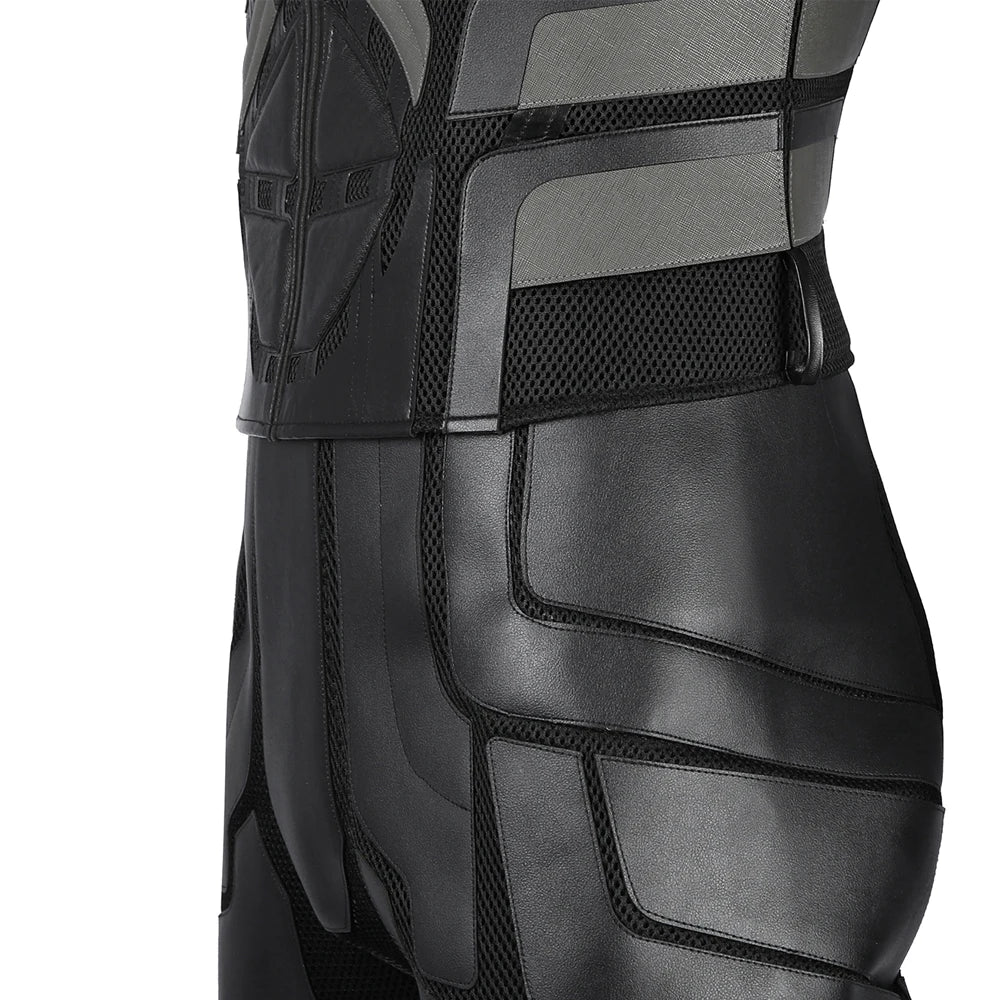 Superhero Bruce Wayne  High Quality Movie Dark Knight Bat Cosplay  Battle Costume Outfit Man Vest Cloak Mask Halloween Carnivl