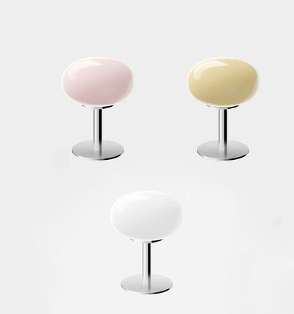 Macaron Glass Table Lamp Trichromatic Dimming Living Room Atmosphere Lamps Eye Protection Night Light Girl Bedroom Bedside Decor