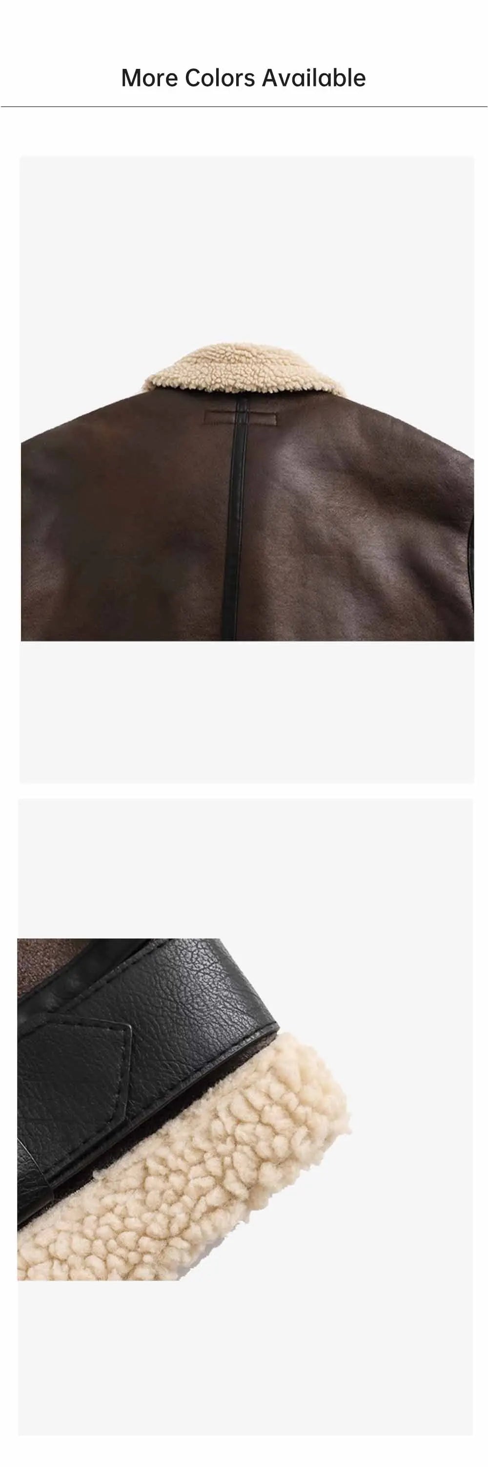 2024 Autumn/Winter New Product Casual Women's Wear Flip Collar Fur Integrated Loose and Versatile Short Jacket Coat