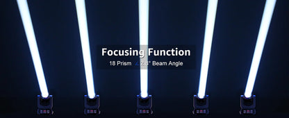 U’King 150W Beam Moving Head Lights 18Prism 8Gobo Stage Light DMX DJ Light For Wedding Church Party KTV Disco Dj Bar