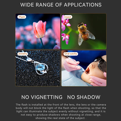 Yongnuo YN14EX II TTL Macro Ring Flash Speedlite Led Light  for Canon Sony Camera Oral Cavity Teeth Ornaments Close-up Shooting