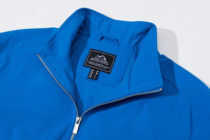 MAGCOMSEN Lightweight Jacket Men's Windproof Waterproof Zip Up Coat Stand Up Collar Windbreaker with 3 Pockets Outerwear