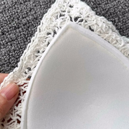 SINGREINY Knit Two Piece Sets Women Summer Vacation Backless Camisole Elastic Waist Shorts Hollow Out Y2K Beach Style Suits