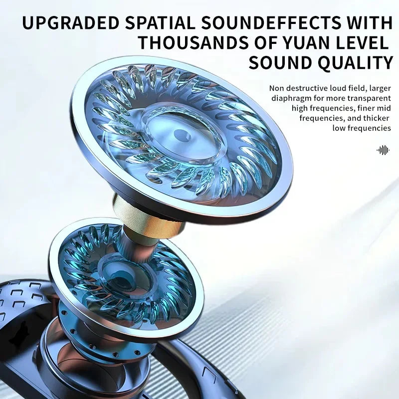 Wireless Bluetooth Headphones With Microphone Bone Conduction Earphones Handsfree Noise Canceling Headset For Driving Audifonos