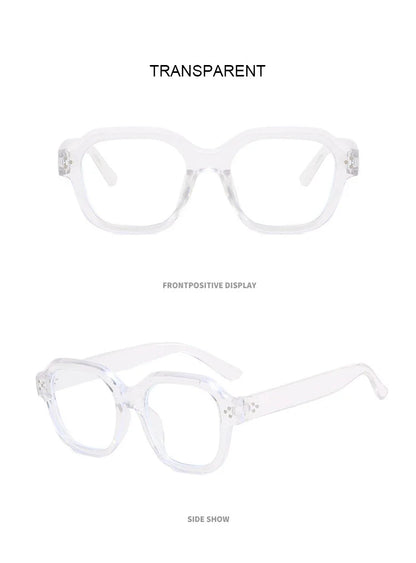 Retro Anti Blue Light Computer Glasses Frame Women Oversized Men Trendy Fashionable Stylish Eyeglasses Classic Spectacles Ouclos