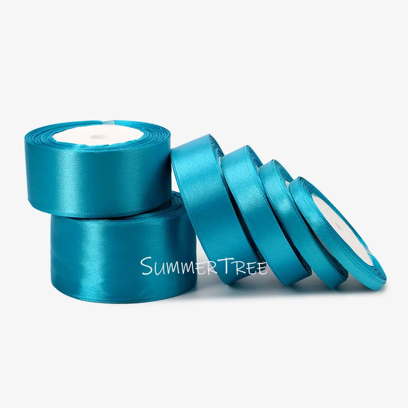 Satin Ribbon 25yards 6mm - 50mm Sash Gift Wrap Bow Handmade DIY Craft Halloween Christmas Wedding Birthday Party Decoration