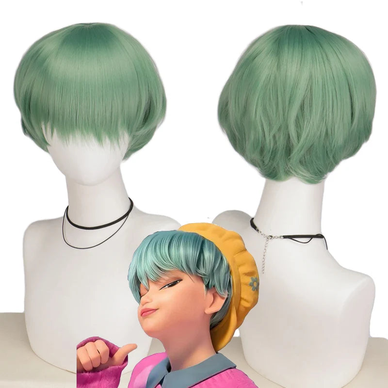Baby Saja Cosplay Anime Movie Kpop Demon Saja Boys Kore Wig Cosplay Costume Wig Kpop Demon Hunters Synthetic Hair Party Wigs