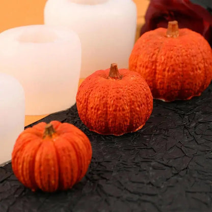 Pumpkin Silicone Molds 3D Pumpkin Maple Leaves Cookie Molds Candle Making Kit Fall Decor Making Accessories for Crafting Baking