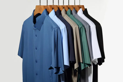 Men’s Ultra Stretch Short Sleeve Shirt – Breathable Business Casual