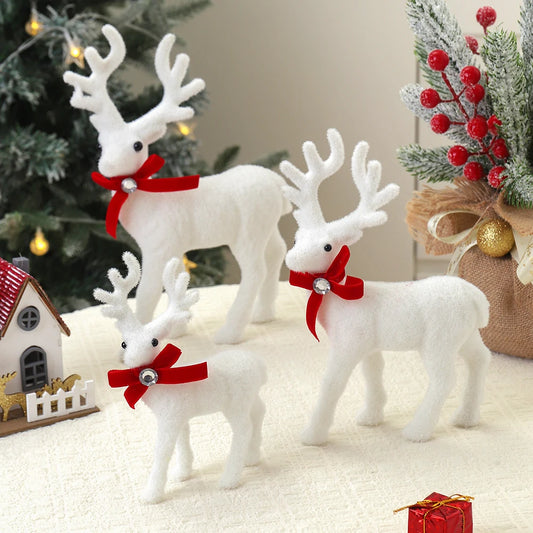1/2Pcs 16/21/26CM Elk Christmas Supplies Decoration Christmas Tree Ornaments for Home Room Decor New Year 2025 Gifts Accessories