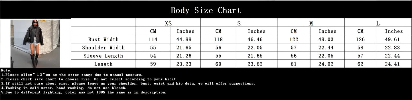 KONDALA Casual Chic Black Leather Jackets Women Long Sleeve Buttons Elastic Oversized Coats Fashion 2025 Fall Streetwear Coats