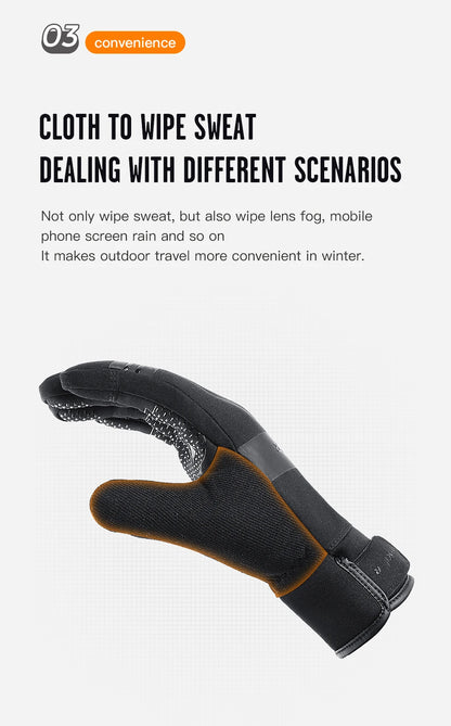 Outdoor Winter Cycling Gloves Touch Screen Motorcycle Gloves  Windproof Sports Riding Ski Gloves Waterproof 3M Running Gloves