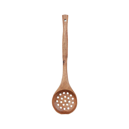 Wooden Kitchenware Cooking Utensils Set Non-stick Cookware Spatula Shovel Natural Teak Wooden Kitchen Cooking Tool Set 2025