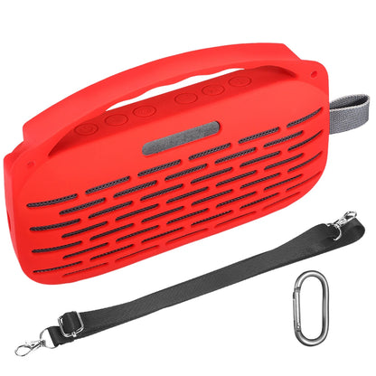 Silicone Case Cover for Bose SoundLink Flex 2nd Gen Speaker Travel Protective Carrying Case Pouch with Handle & Shoulder Strap
