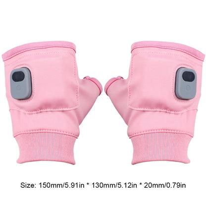 Touchscreen Heating Gloves Rechargeable Winter Warm USB Electric Heated Gloves Fingerless Hand Warmer Thermal for Skiing Gloves