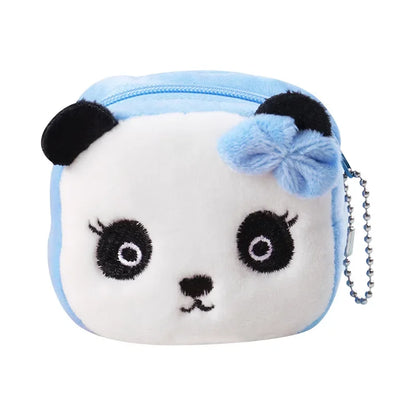Animal Shape Plush Coin purse Headphone Bag Zipper Money Duck Women Coin Wallet Bag Kawai Card Key Money Coin Purse Bags Gift