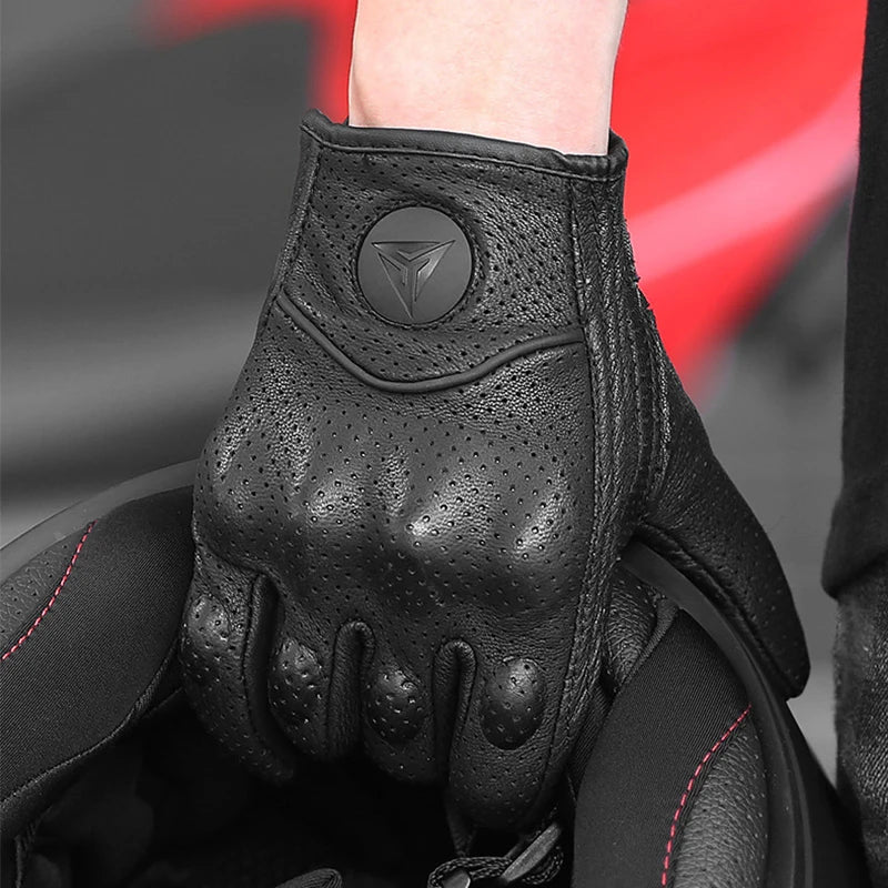 Motorcycle Gloves Men Women Moto Leather Carbon Cycling Winter Gloves Motorbike Motorcross ATV Motor Gloves