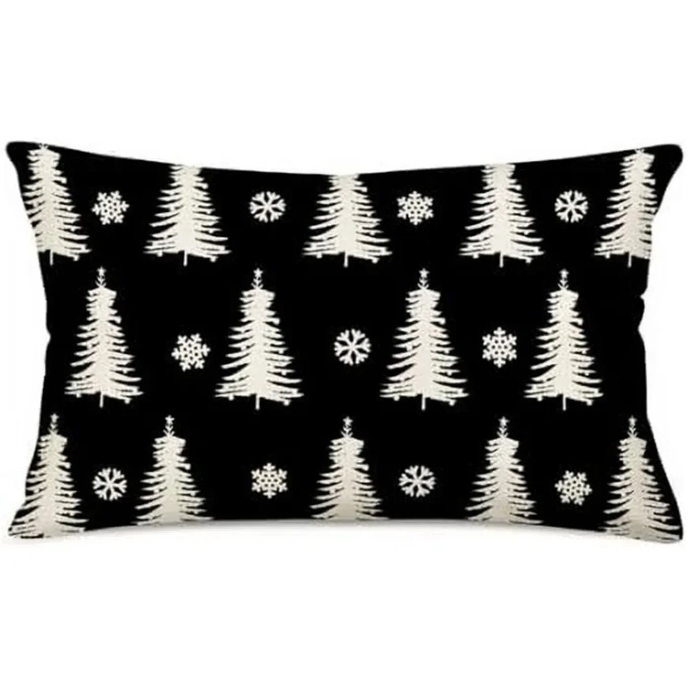 New Christmas style simple letter double-sided printed linen pillow for home decoration, sofa waist pillowcase