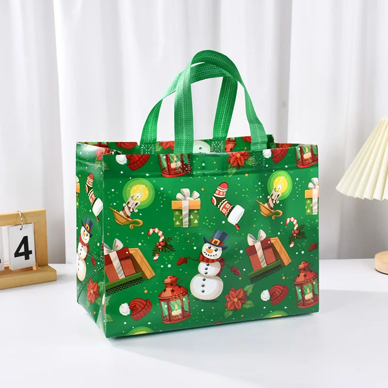 Christmas Gift Bag Santa Claus Snowman Candy Gift Packaging Bag 2024 Merry Christmas Party Home Decor Navidad Noel 2025 New Year