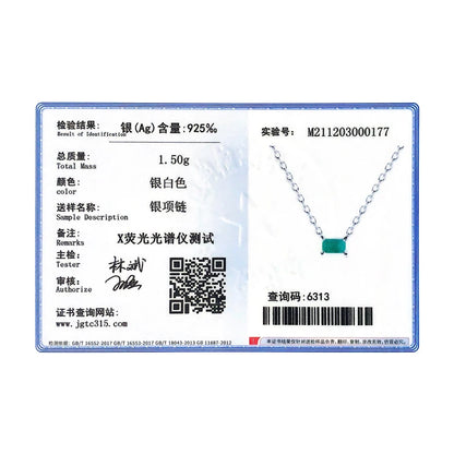 Modian Authentic 925 Sterling Silver Green Tourmaline Necklace Pendant for Women Fashion Bijoux Wedding Statement Jewelry Gifts