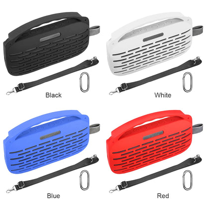 Silicone Case Cover for Bose SoundLink Flex 2nd Gen Speaker Travel Protective Carrying Case Pouch with Handle & Shoulder Strap