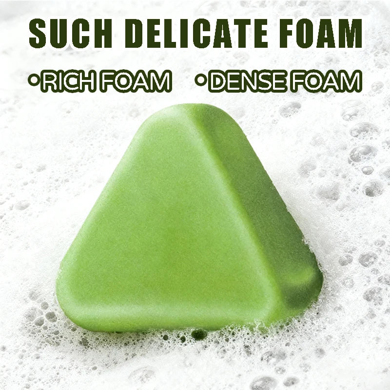 120G Cypress Leaf & Usmanthus Shampoo Bar, enriched with herbal extracts such as ginseng and cypress leaves, gently cleanses