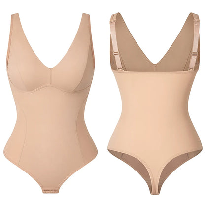 Women's Shapewear Bodysuit with Built-in Bra & Tummy Control