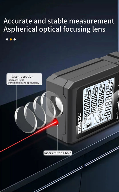 Snakol Laser Distance Meter 50m 70m 100m 120m Rangefinder Profesional Range Finder Digital Tape Measure Ruler Test Tools