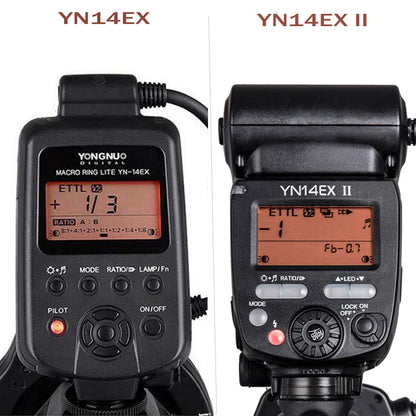 Yongnuo YN14EX II TTL Macro Ring Flash Speedlite Led Light  for Canon Sony Camera Oral Cavity Teeth Ornaments Close-up Shooting