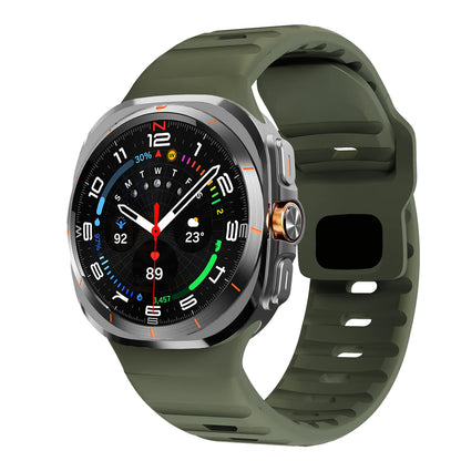 For Samsung Galaxy Watch 7 Ultra Strap 47mm Accessories correa Sport Silicone Bracelet For Galaxy Watch 8 ultra 2025 band 47 mm