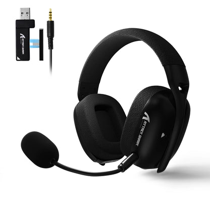 Attack Shark L80Pro Gaming Headphones 2.4G Bluetooth Connection Mode,Dual-microphone Design,Ultra-light Body,Soft Ear Cups