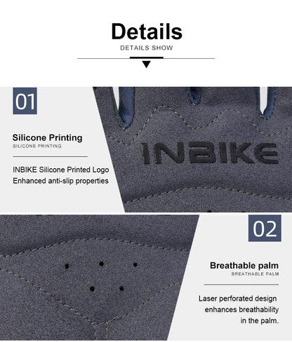 INBIKE Autumn Winter Thermal Bicycle Gloves Touch Screen Men Women MTB Road BikeGloves  Sports Fitness Outdoor Cycling Gloves