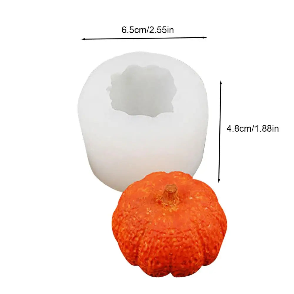 Pumpkin Silicone Molds 3D Pumpkin Maple Leaves Cookie Molds Candle Making Kit Fall Decor Making Accessories for Crafting Baking