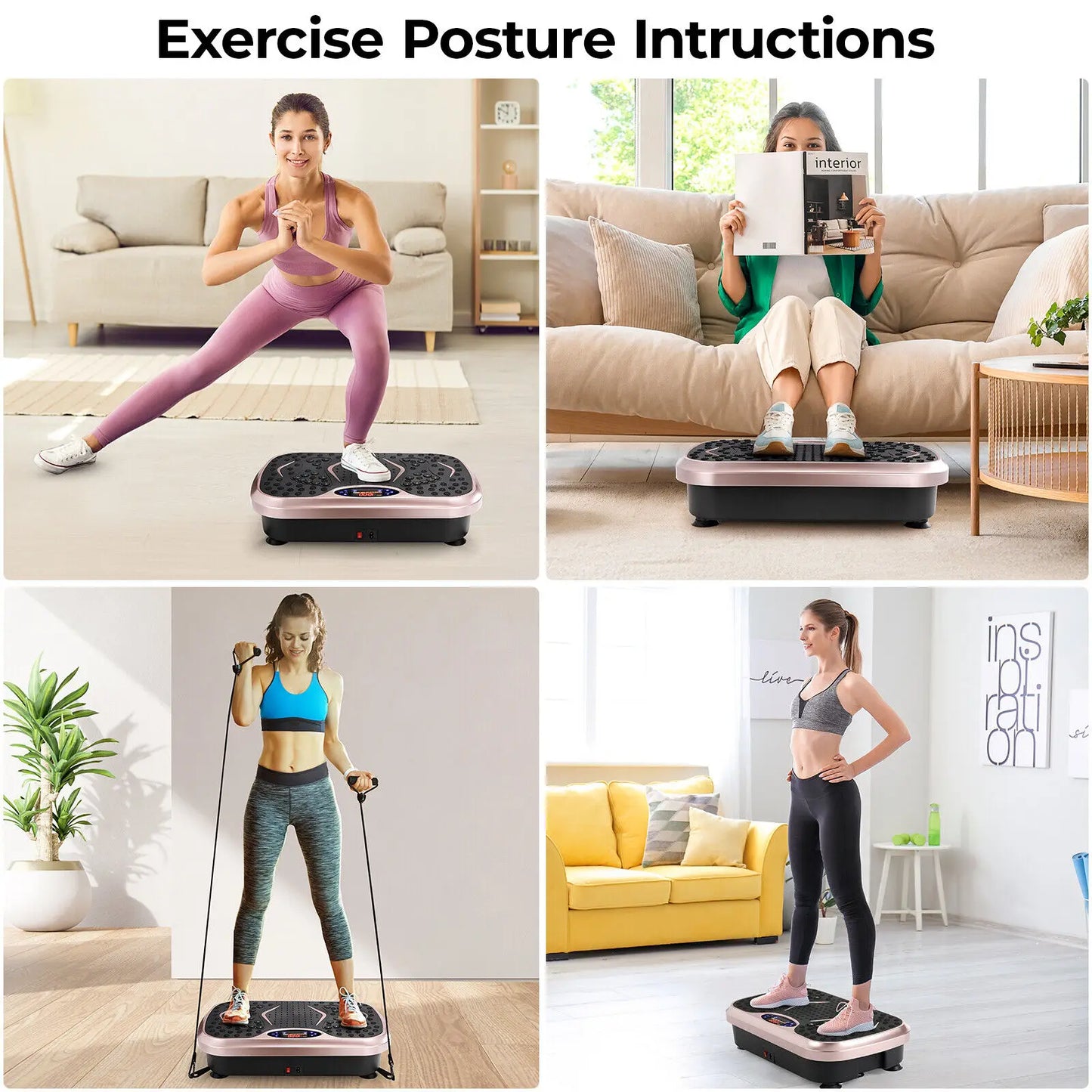 Vibration Plate Workout Machine for Weight Loss & Toning