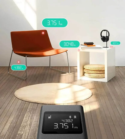 Xiaomi Mijia Smart Laser Range Finder Tape Measure Work with Mi Home APP Laser Rangefinder Distance Meter Digital Device Tools