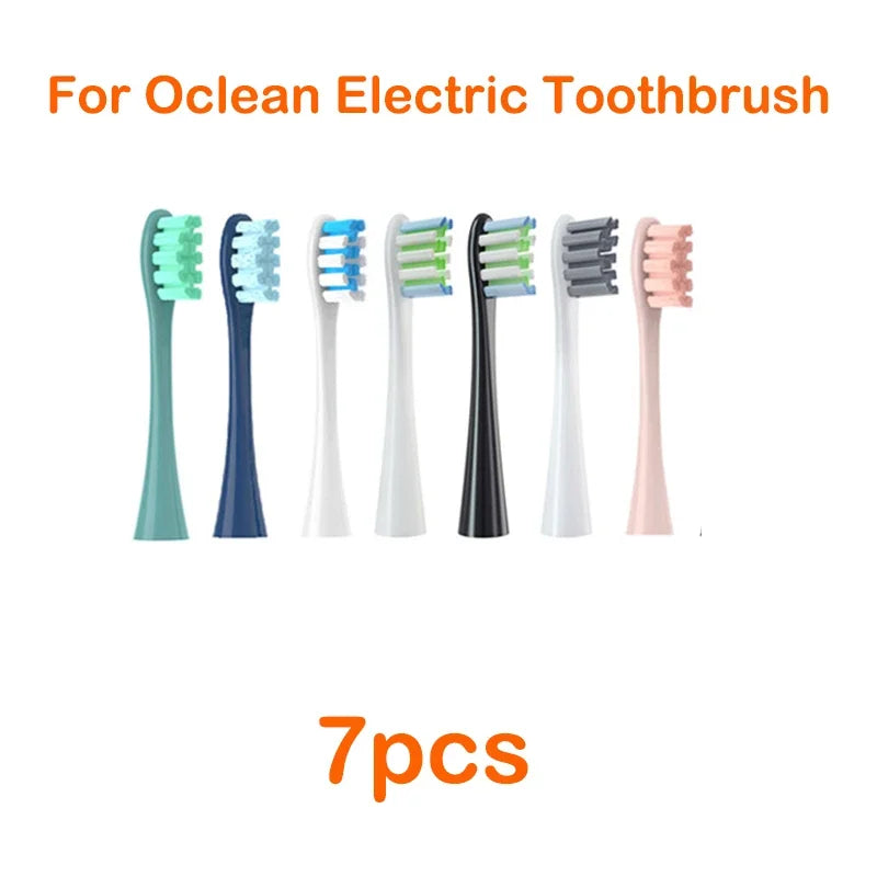 Brush Heads For Oclean Flow/X/ X PRO/ Z1/ F1/ One/ Air 2 /SE Soft Sonic Toothbrush Vacuum DuPont Bristle 7pcs Replacement Heads