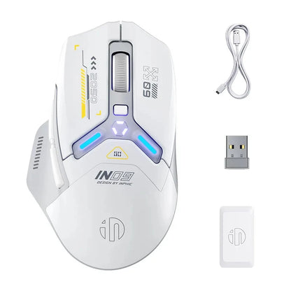 Inphic IN9 Wireless Gaming Mouse Rechargeable PAW3311 Bluetooth Mouse RGB Lighting Effect Desktop Computer Laptop Universal