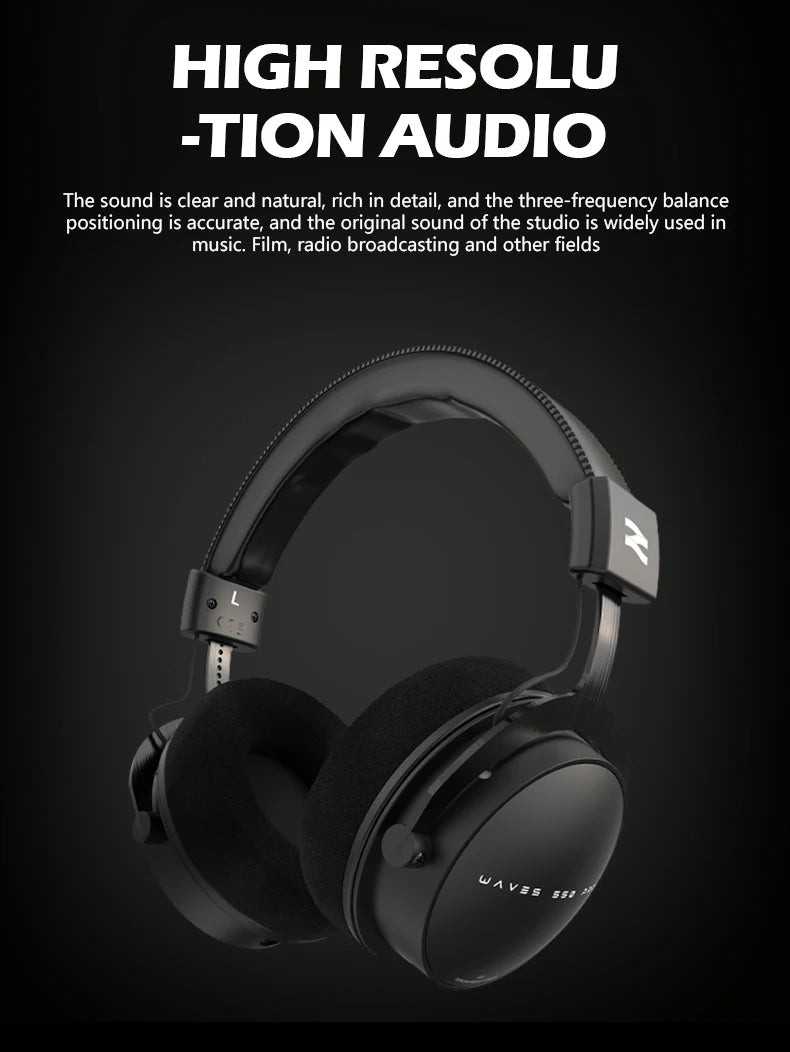 TALOMEN W550X Corded Studio Headphones Stereo Professional DJ Headphones Over-Ear Monitor Headphones with Detachable Cable Gift